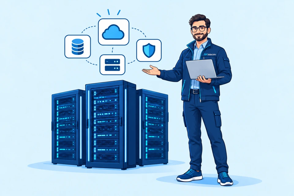 Infrastructure specialists planning a server setup